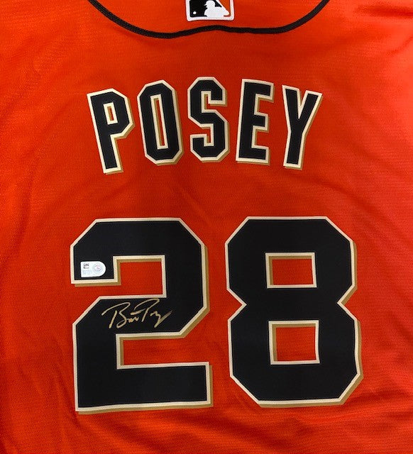 Buster Posey Signed San Francisco Giants Jersey W/PROOF, Picture