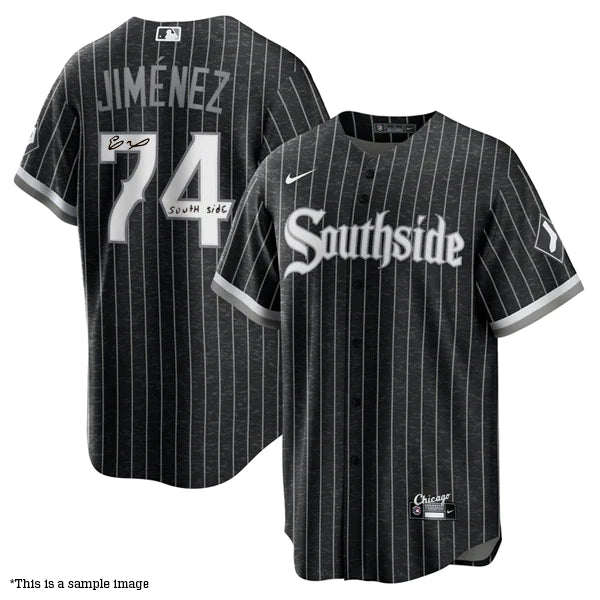 Eloy Jimenez Autographed "Southside" White Sox City Connect Replica Jersey