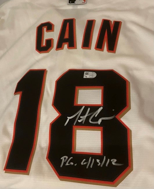 Matt Cain Autographed Orange San Francisco Giants Jersey- JSA Authenti –  The Jersey Source