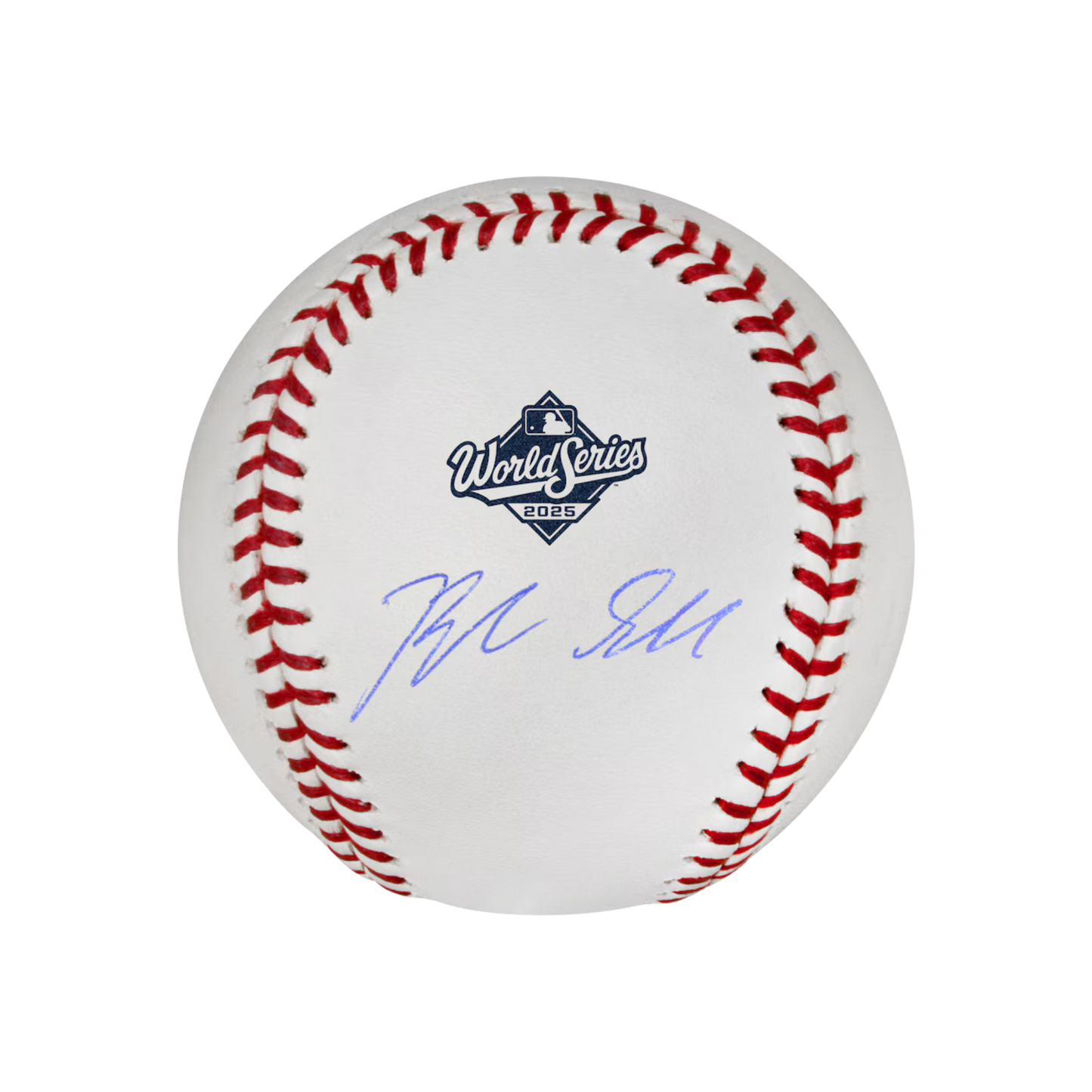 Blake Snell Los Angeles Dodgers Autographed 2025 MLB World Series Logo Baseball - (PRESALE)