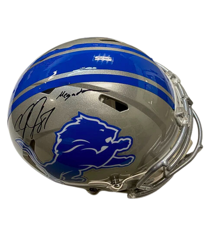 authentic autographed football helmets Calvin Johnson Autographed “Megatron” Lions Authentic Football Helmet