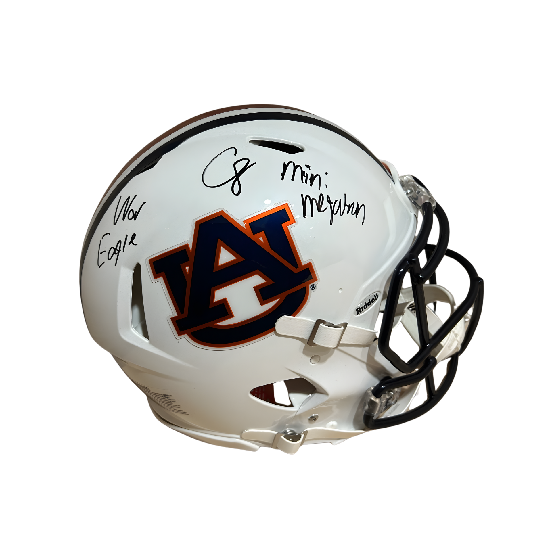 auburn football mini helmet Cam Coleman Autographed "Mini Megatron & War Eagle!" Auburn Authentic