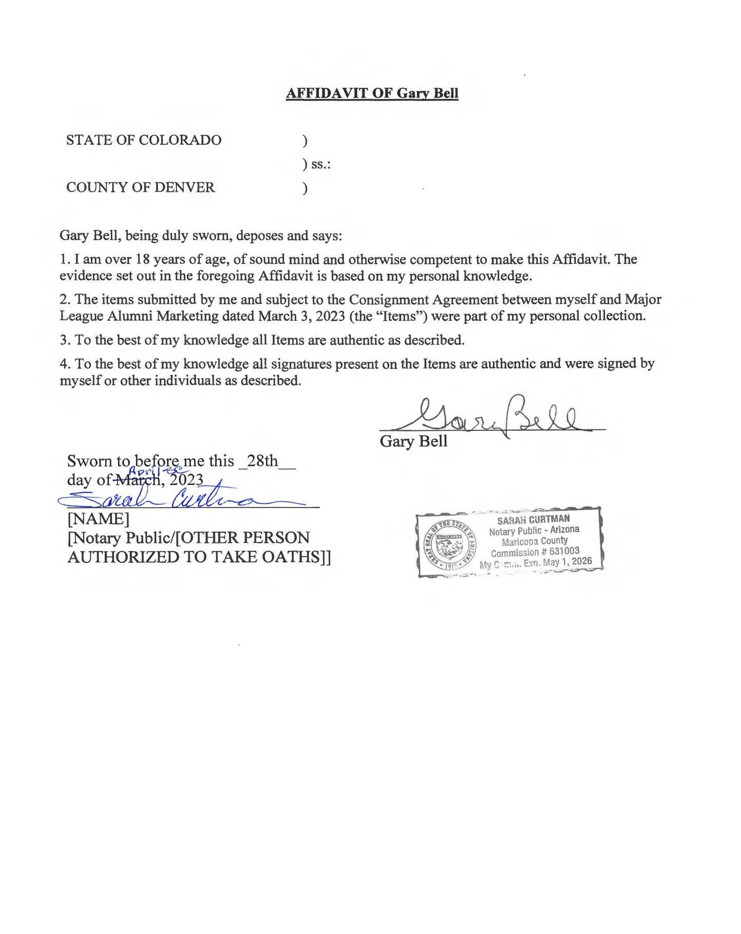 Jim Bunning Autographed Baseball - Player's Closet Project