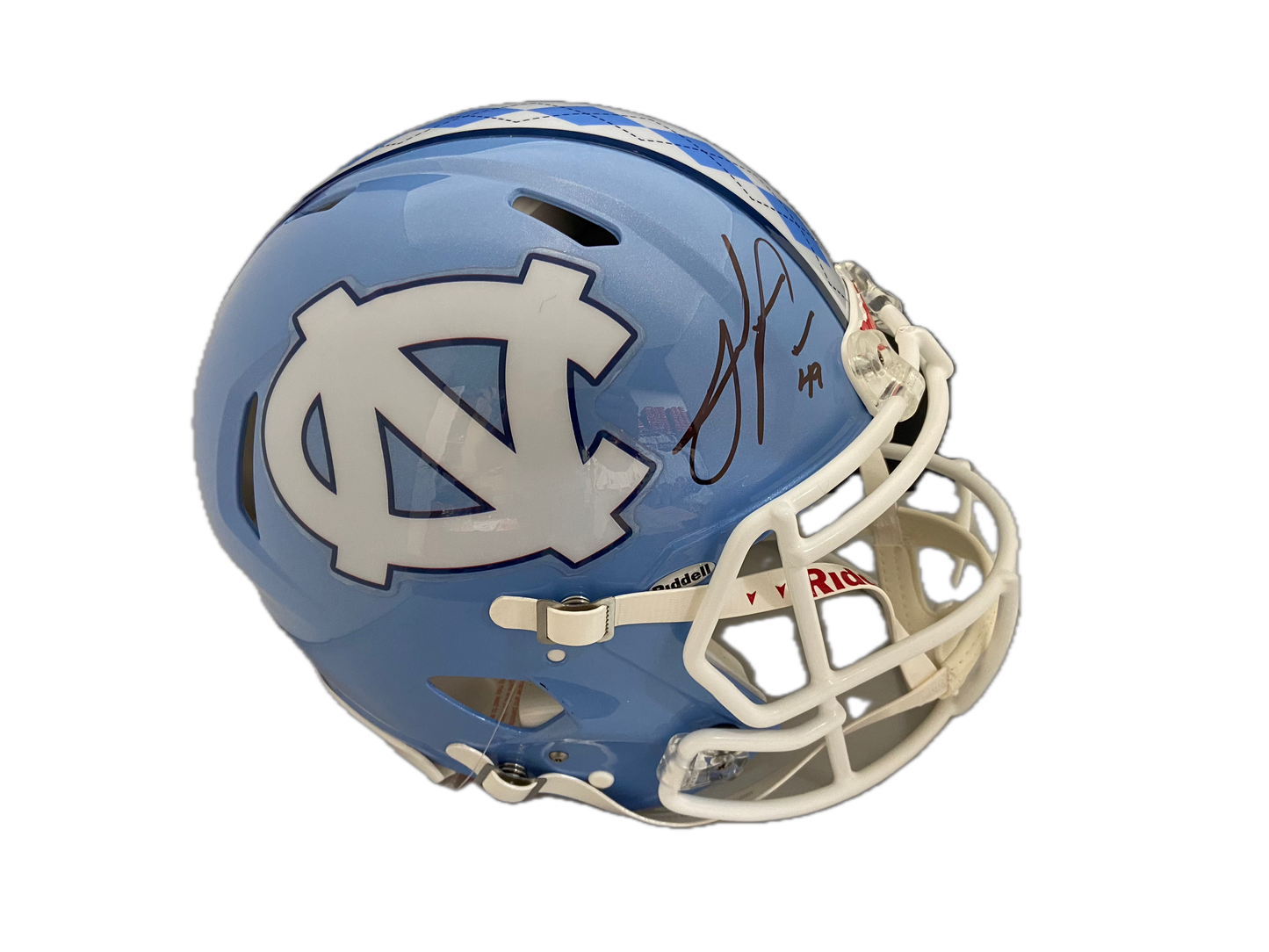 Julius Peppers Autographed UNC Full-Size Authentic Helmet