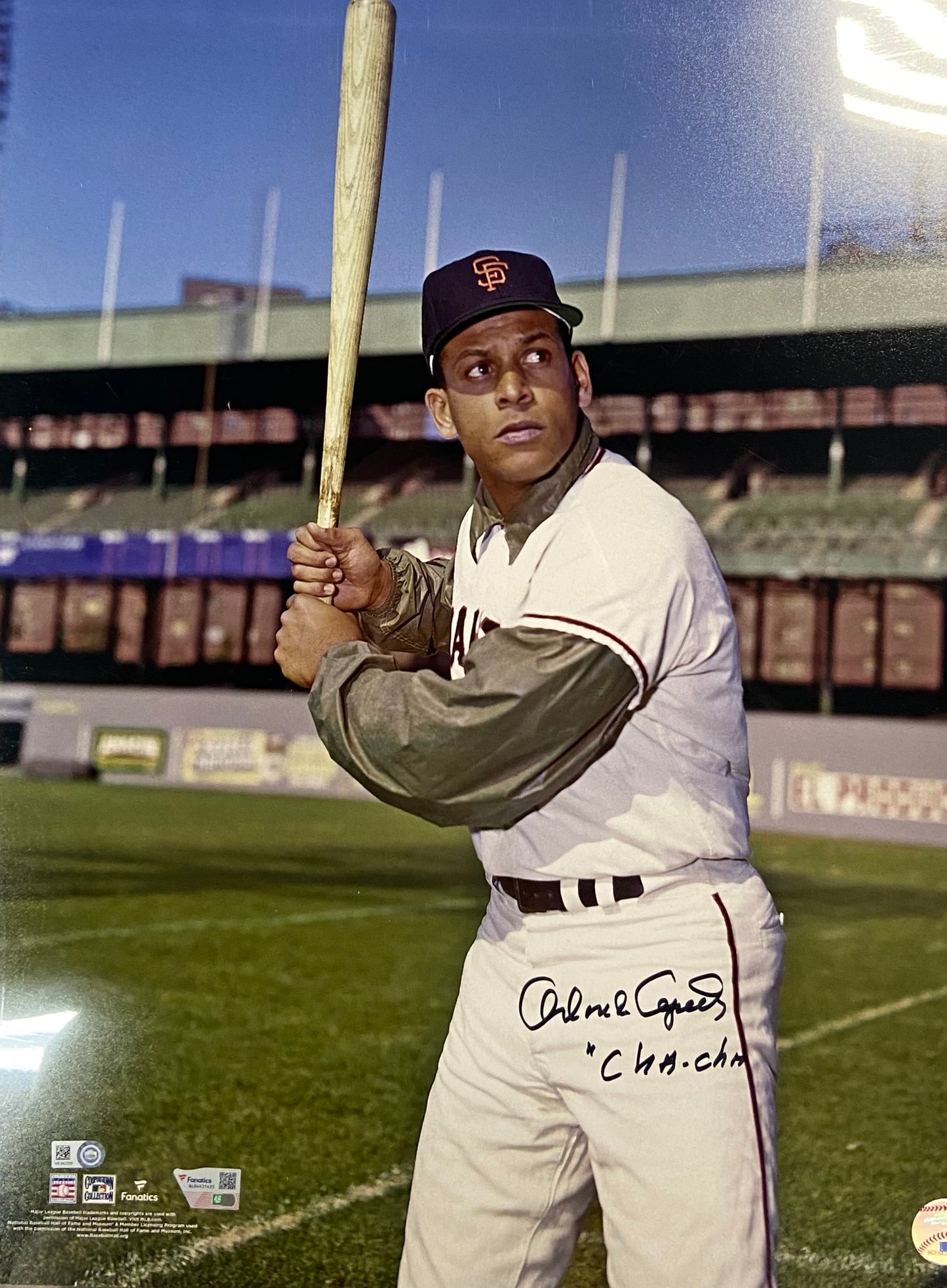 Orlando Cepeda Autographed "Cha Cha" Giants 16x20
