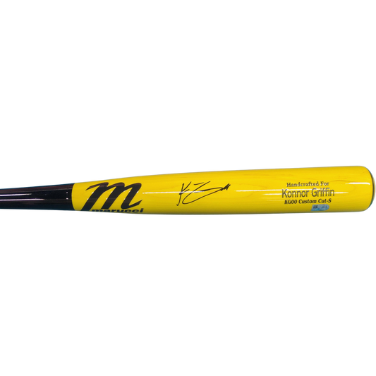 Konnor Griffin Autographed Game Model Yellow Marucci Bats
