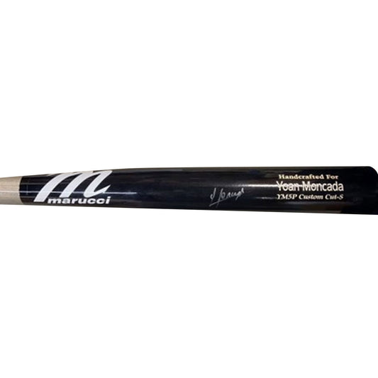 Yoan Moncada Autographed Game Model Bat