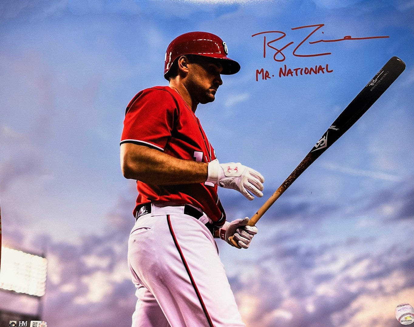 Ryan Zimmerman Autographed "Mr. National" 16x20