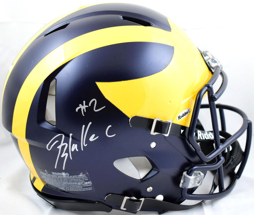 Blake Corum Autographed Michigan Full Size Replica Helmet