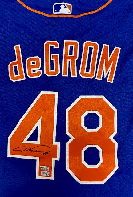 New York Mets Jacob deGrom Autographed White Nike Authentic Jersey