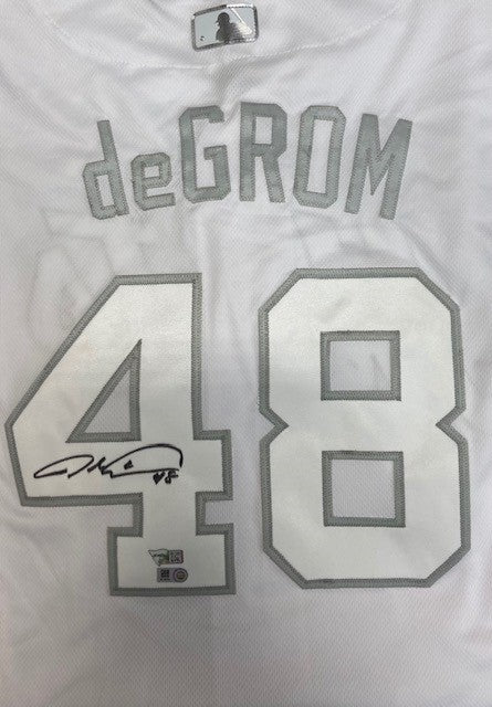Jacob deGrom 2018 Major League Baseball Workout Day Autographed Jersey