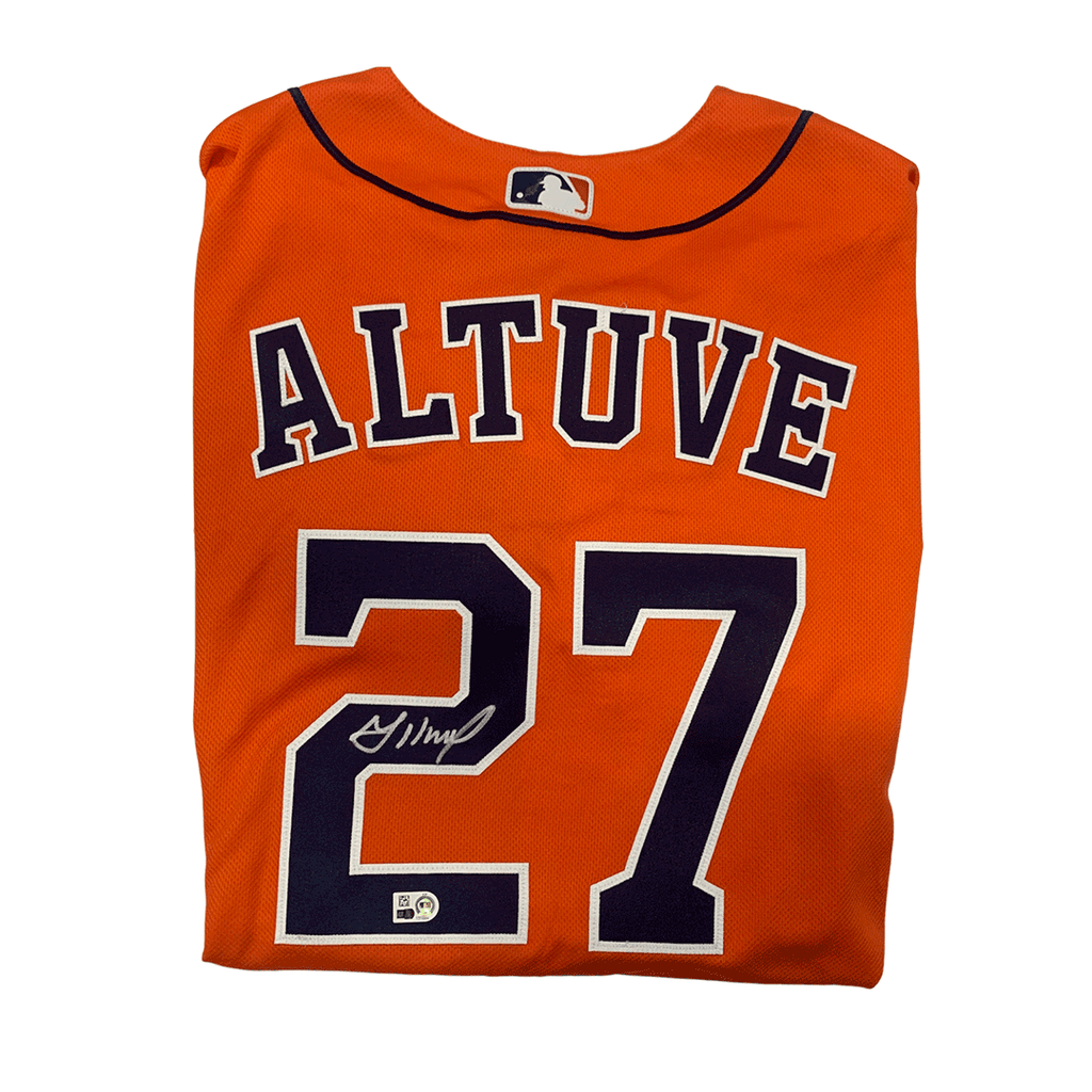 jose altuve game used jersey