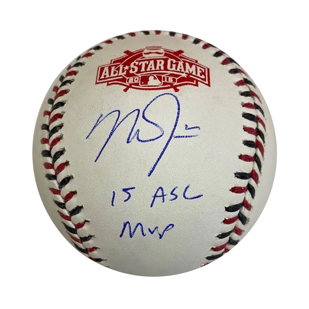 Mike Trout Autographed 15 ASG MVP 2015 ASG Logo Baseball
