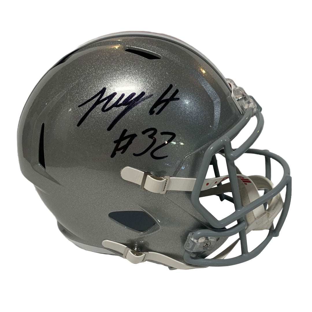 TreVeyon Henderson Autographed Ohio State Full Size Replica Helmet – Legends Memorabilia Collection