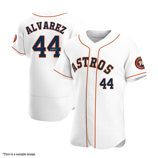 Yordan Alvarez Autographed White Authentic Astros Jersey