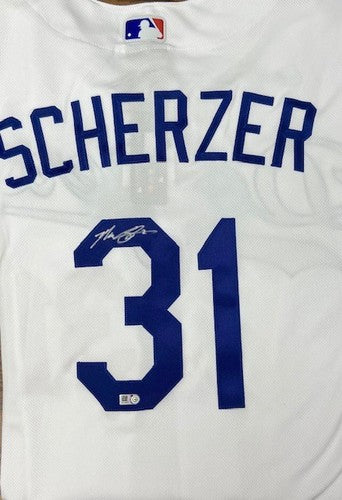 Men's Los Angeles Dodgers Max Scherzer Nike Royal Blue Alternate Jersey  Size 2XL