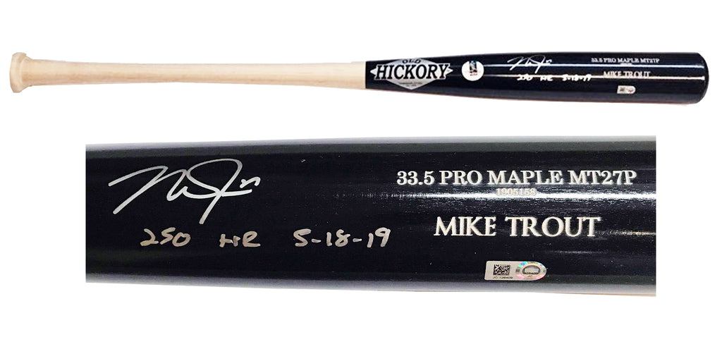 Mike Trout Signed Game Model Old Hickory #27 GOAT Bat Autograph MLB Holo  COA - Cardboard Memories