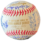 2006 World Series Logo Autographed Baseball - Player's Closet Project