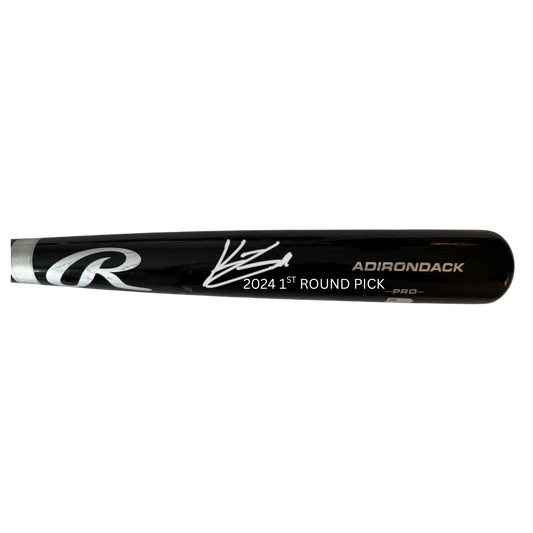 Konnor Griffin Autographed "2024 1ST ROUND PICK" Black Rawlings Bat - (PRESALE)