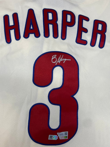 Bryce Harper Autographed Phillies Cream Nike Authentic Jersey