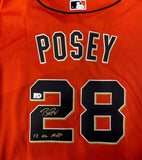 Buster Posey Autographed "12 NL MVP" Orange Giants Replica Jersey