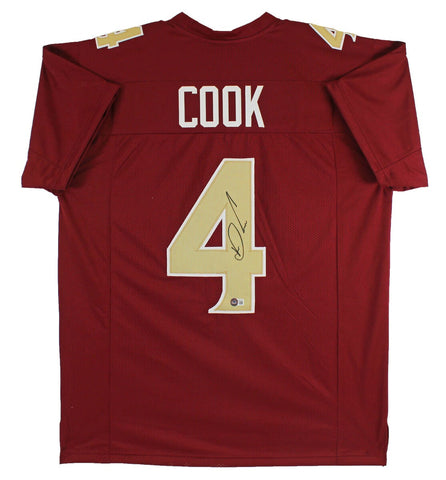 Dalvin Cook Autographed Maroon Custom Jersey