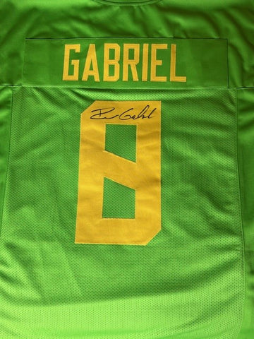 Dillon Gabriel Autographed Green Oregon Custom Jersey