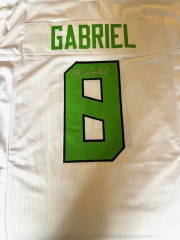 Dillon Gabriel Autographed White Oregon Custom Jersey