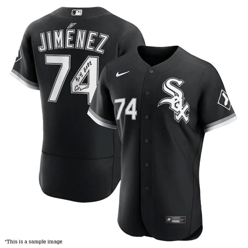 Eloy Jimenez Autographed Chicago White Sox Nike Alternate Black