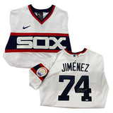 Eloy Jimenez Autographed Authentic Nike Chicago White Sox Jersey - Throwback
