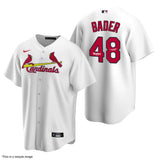 Harrison Bader Autographed "Tots" St. Louis Cardinals White Replica Jersey