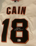 Matt Cain Autographed Cream Giants Replica Jersey