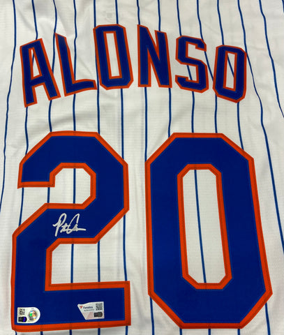 Pete Alonso Autographed Mets White Nike Replica Jersey