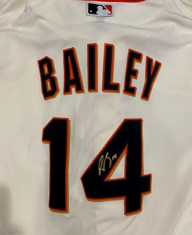 Patrick Bailey Autographed Replica Cream San Francisco Giants Jersey