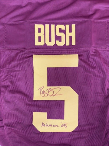 Reggie Bush Autographed "Heisman 05" Maroon Custom Jersey