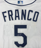 Wander Franco Autographed Authentic Rays Jersey