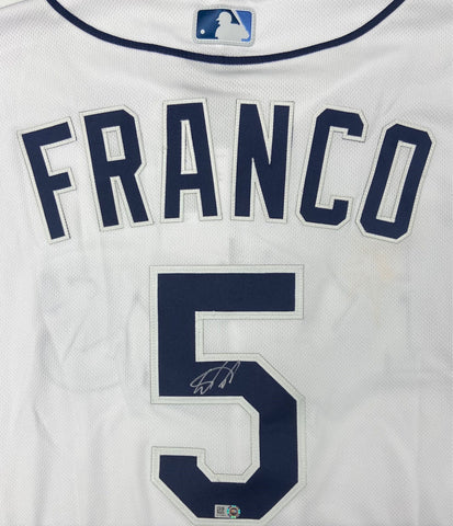 Wander Franco Autographed Authentic Rays Jersey