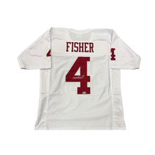 Aiden Fisher Autographed White Custom Jersey