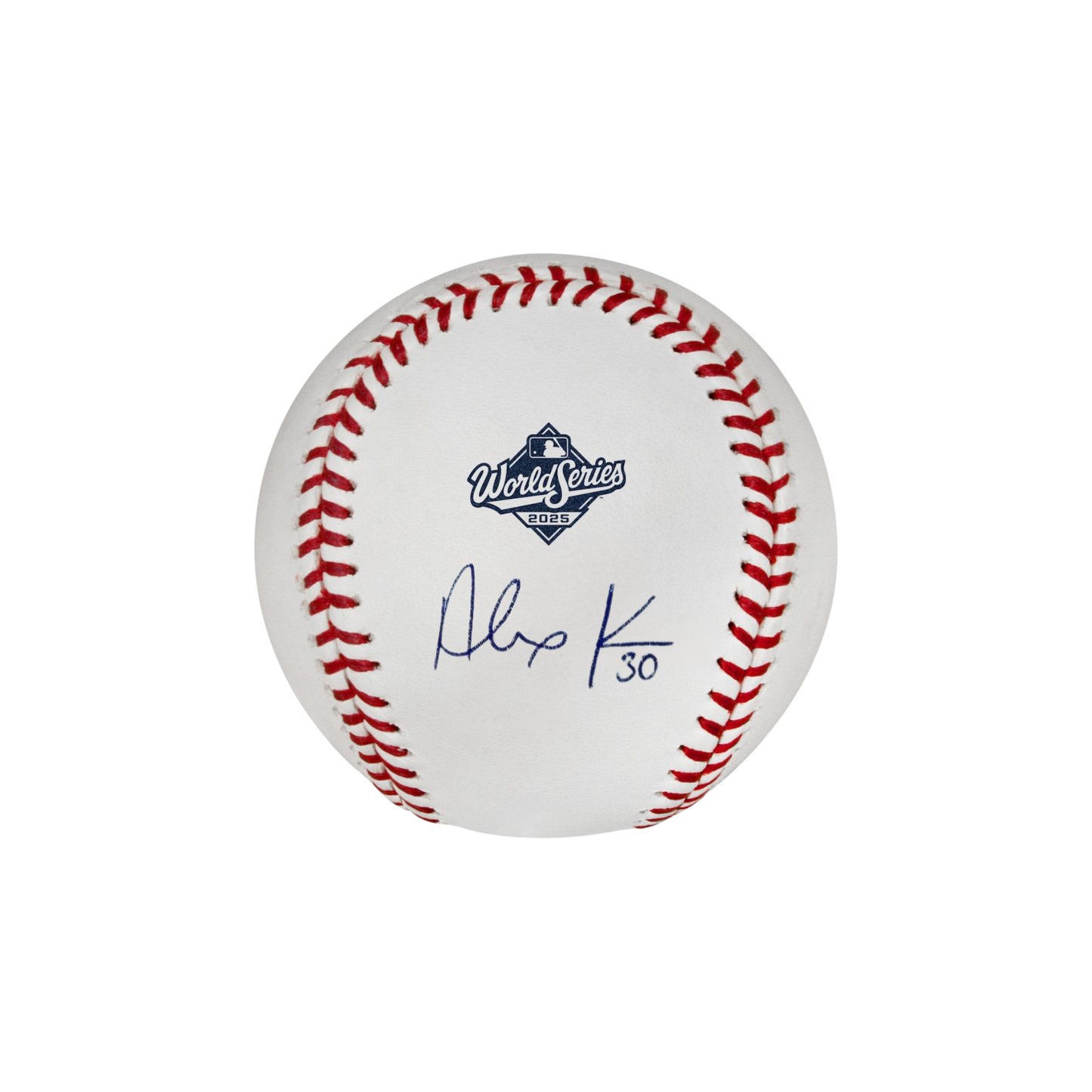 Alejandro Kirk Toronto Blue Jays Autographed 2025 World Series Logo Baseball - (PRESALE)