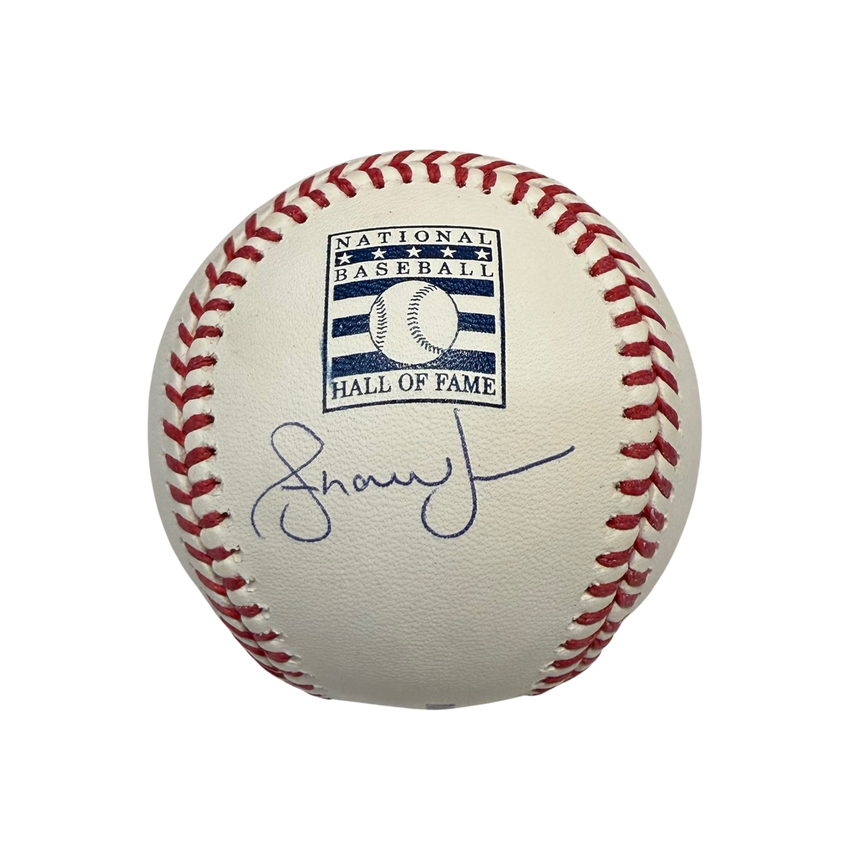 Andruw Jones Autographed HOF Logo Baseball