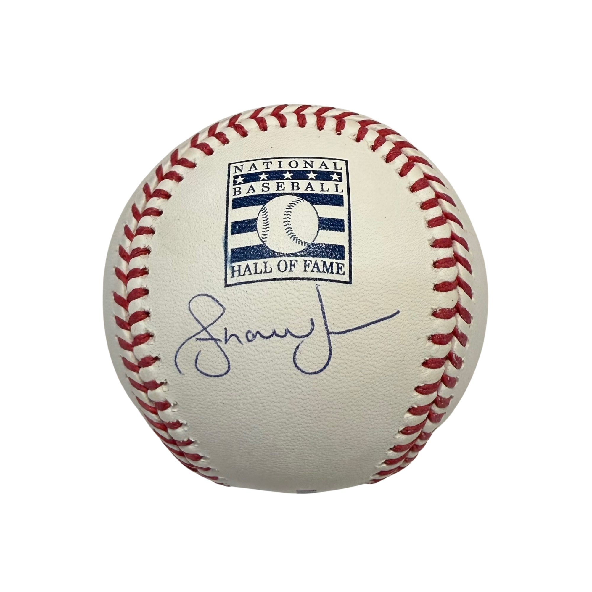 Andruw Jones Autographed HOF Logo Baseball