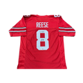 Arvell Reese Autographed "Go Bucks!" Red Custom Jersey