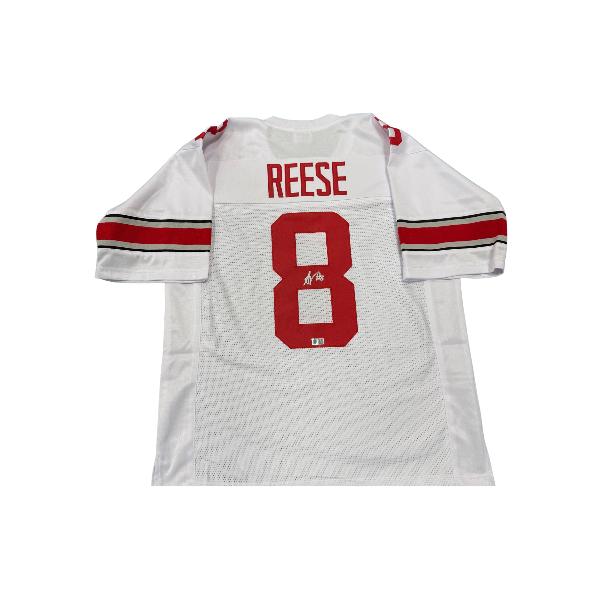 Arvell Reese Autographed White Custom Jersey