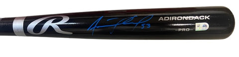 Adolis Garcia Autographed Black Rawlings Bat