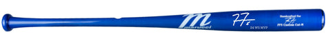 Freddie Freeman Autographed "24 WS MVP" Blue Game Model Bat