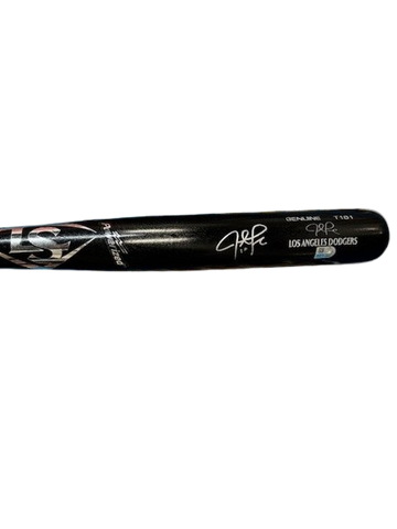 Justin Turner Autographed Black Louisville Slugger Game Model Bat #10