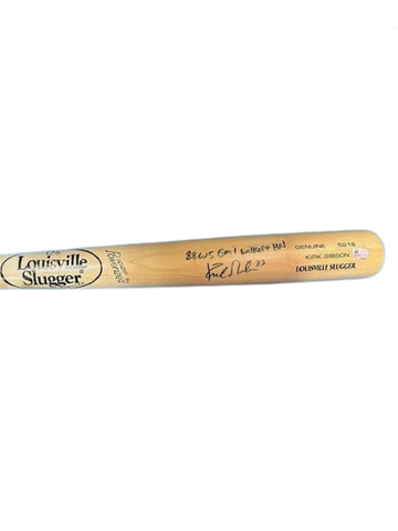 Kirk Gibson Autographed "1988 WS GM 1 Walk-Off HR" LS Game Model Bat DAMAGED