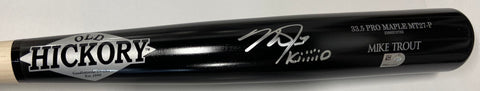 Mike Trout Autographed "KIIIIID" Game Model Old Hickory Bat