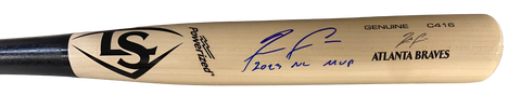Ronald Acuna Jr. Autographed "2023 NL MVP" Game Model Bat