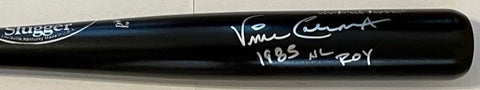Vince Coleman Autographed "1985 NL ROY" Game Model Bat
